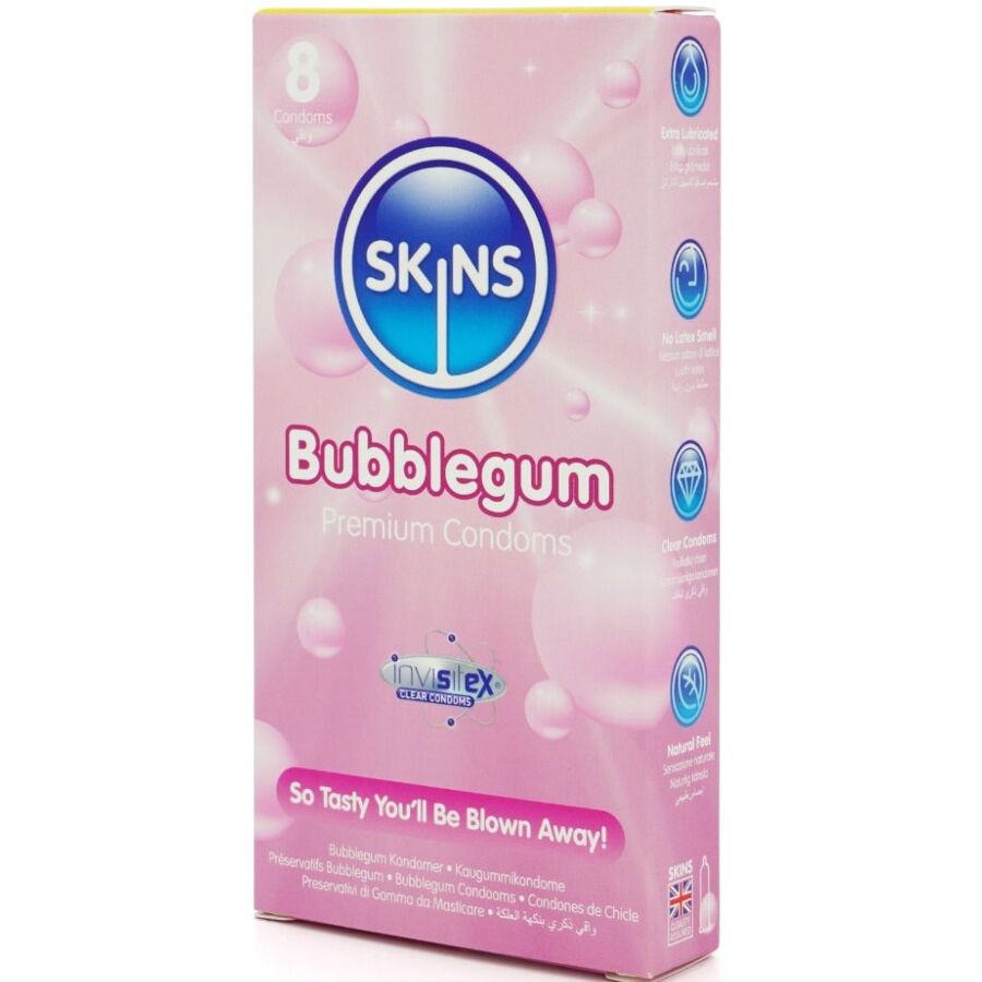 Skins - Pack De 8 Préservatifs Premium Bubblegum - Image 2