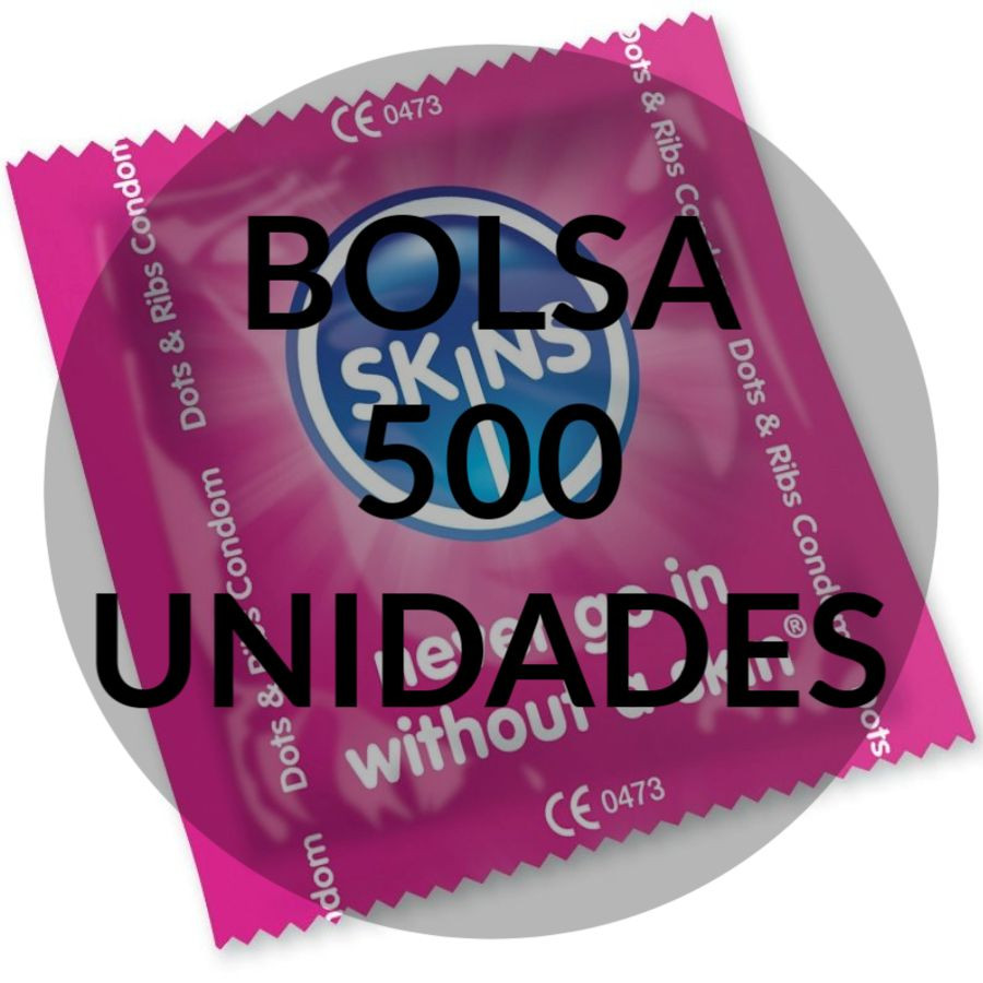 Skins - Préservatifs Points  Bandes Sac 500 Unités - Image 2