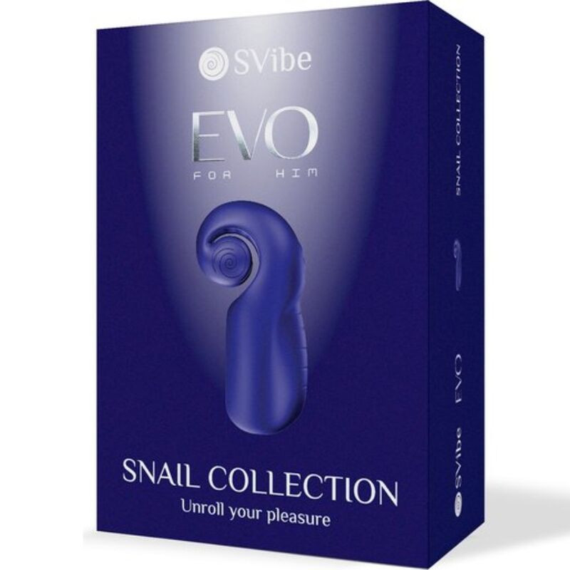 SNAIL VIBE - EVO FOR HIM MALE MASTURBATOR SLIDE NROLL DARK BLUE - Image 4