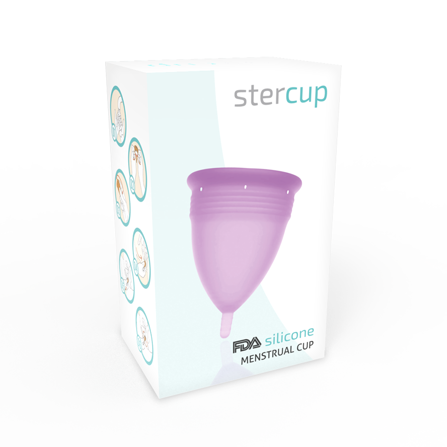STERCUP - FDA SILICONE MENSTRUAL CUP VIOLET - SIZE S - Image 4