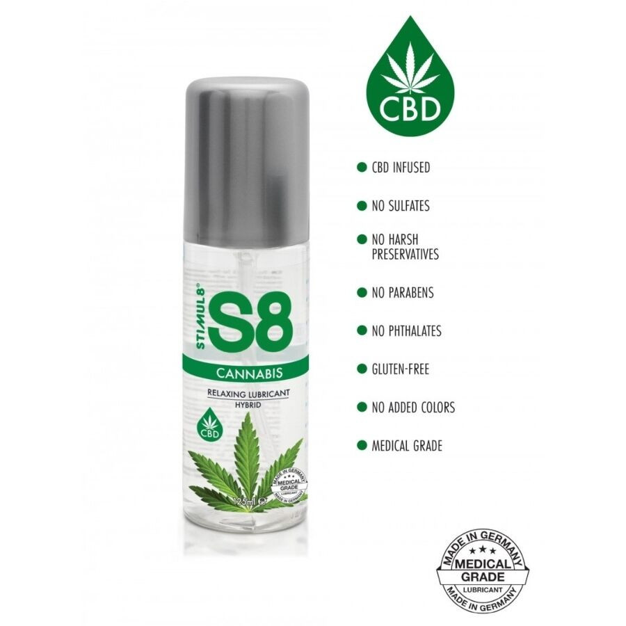 STIMUL8 - S8 CANNABIS HYBRID LUBRICANT 125 ML - Image 2