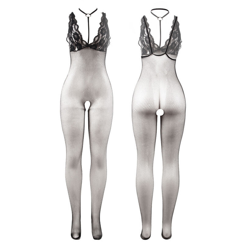 Subblime - 951993 Bodystocking Résille Transparente Noire Sans Fourrure Taille Unique - Image 3