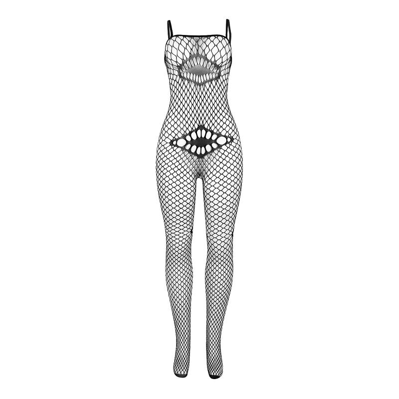 Subblime - 952112 Bodystocking Resille Avec Details Sur La Poitrine Et Le Ventre Noir Taille Unique - Image 4