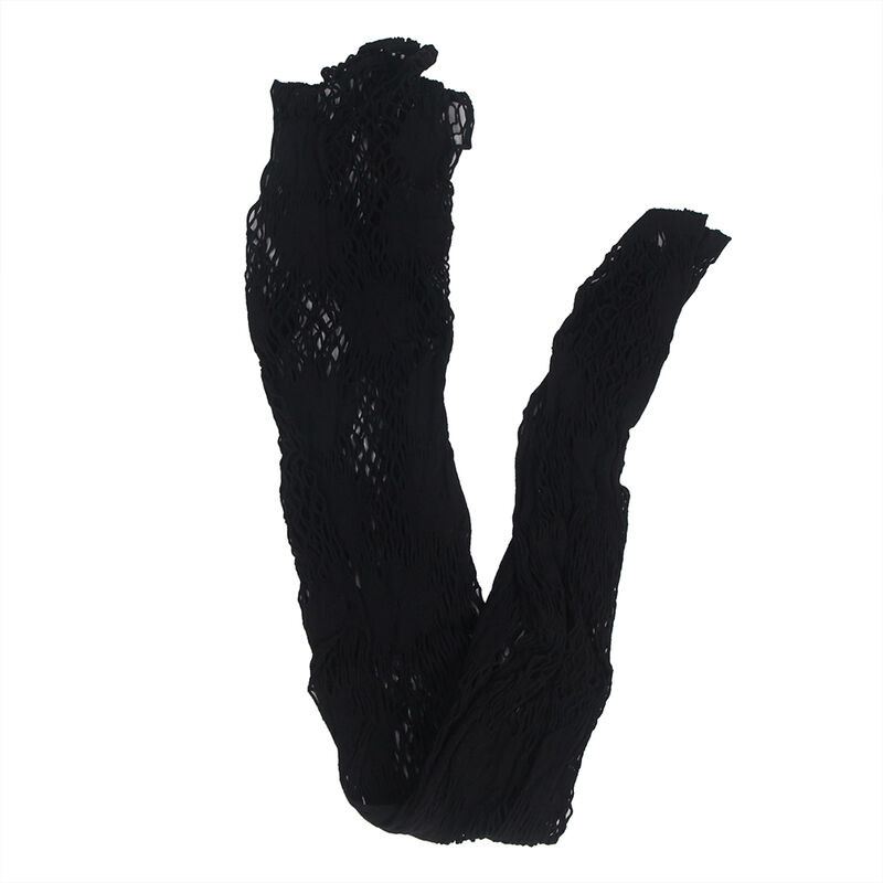 Subblime - 952129 Bodystocking Réseille Avec Motif Robe Et Détails Floraux Noir Taille Unique - Image 5