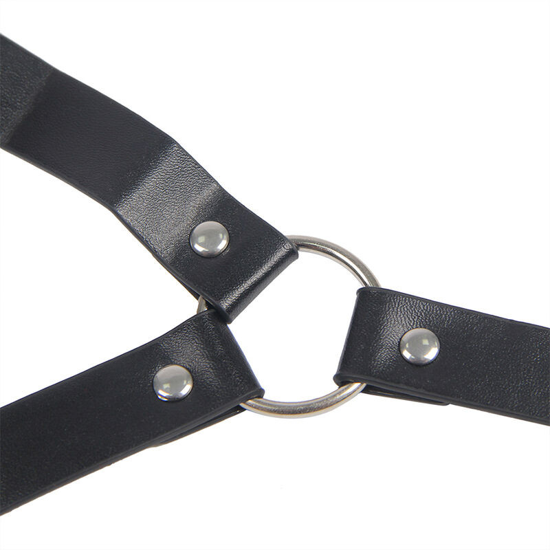 SUBBLIME - 953720 BONDAGE LEATHER STRAP BREAST CLAMPS BLACK ONE SIZE - Image 3