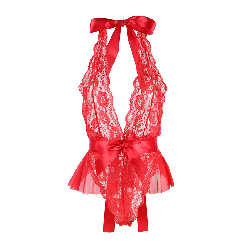 SUBBLIME - 953973 SEXY BODY WITH RUFFLES + BELT RED - Image 5