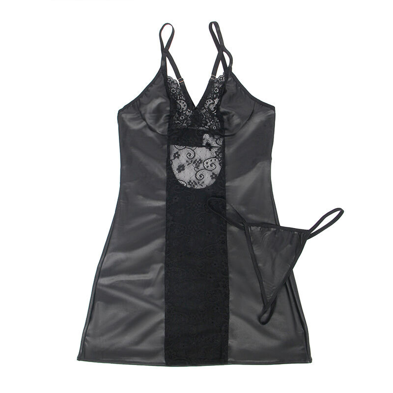 Subblime - 954178 Robe + String Cuir Noir L/Xl - Image 5