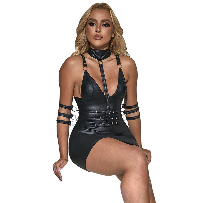 Subblime - 954406 Robe Bondage En Cuir Noir S/M - Image 3