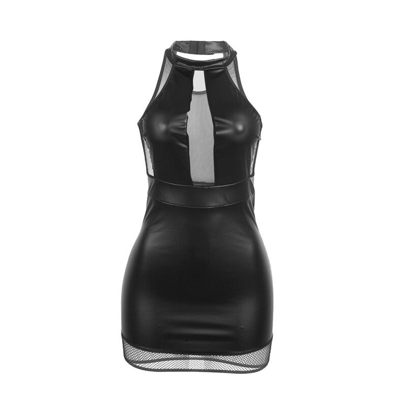 SUBBLIME - 955472 NAADLOZE HALTERJURK MET TRANSPARANTIES ZWART - Image 4