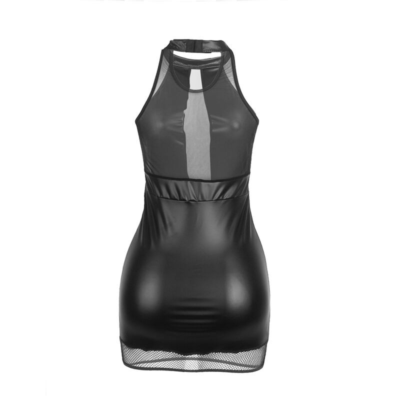 SUBBLIME - 955472 NAADLOZE HALTERJURK MET TRANSPARANTIES ZWART - Image 5