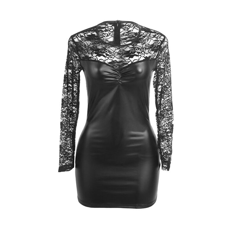 Subblime - 955601 Robe À Manches Longues Avec Dentelle Noire L/Xl - Image 4