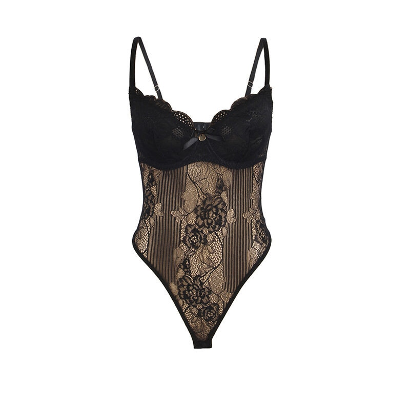 Subblime - 955618 Body En Dentelle Avec Fermeture En Bas Noir S/M - Image 4