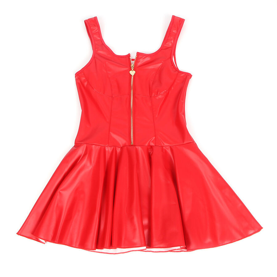 Subblime - 957681 Robe En Cuir Avec Fermeture Éclair Coeur Rouge S/M - Image 10