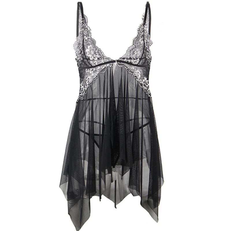 Subblime - Babydoll Tissu Tulle Poitrine Dentelle S/M - Image 10