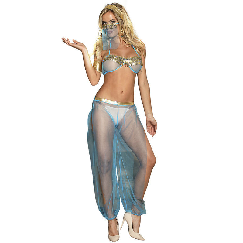 Subblime - Ensemble Lingerie Bleu Style Indien S/M - Image 2