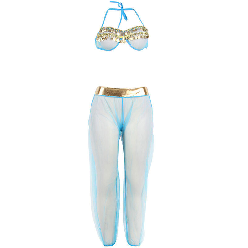Subblime - Ensemble Lingerie Bleu Style Indien S/M - Image 4