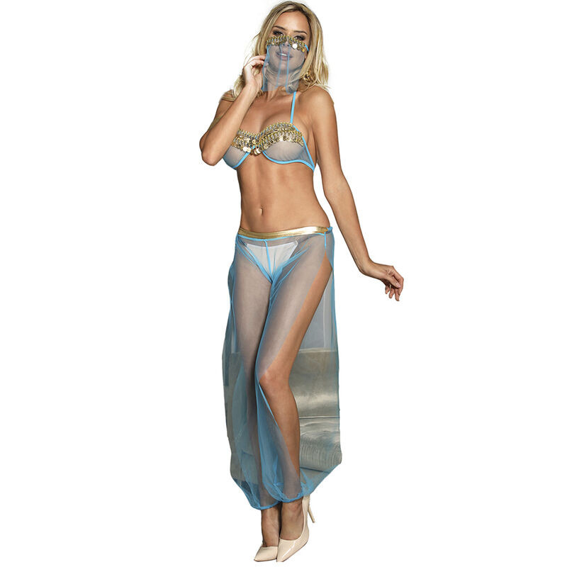 Subblime - Ensemble Lingerie Bleu Style Indien S/M - Image 6
