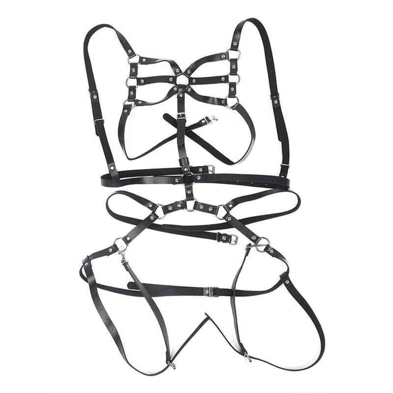 Subblime - Harnais Corps Sangles Ajustables Cuir Noir - Image 4