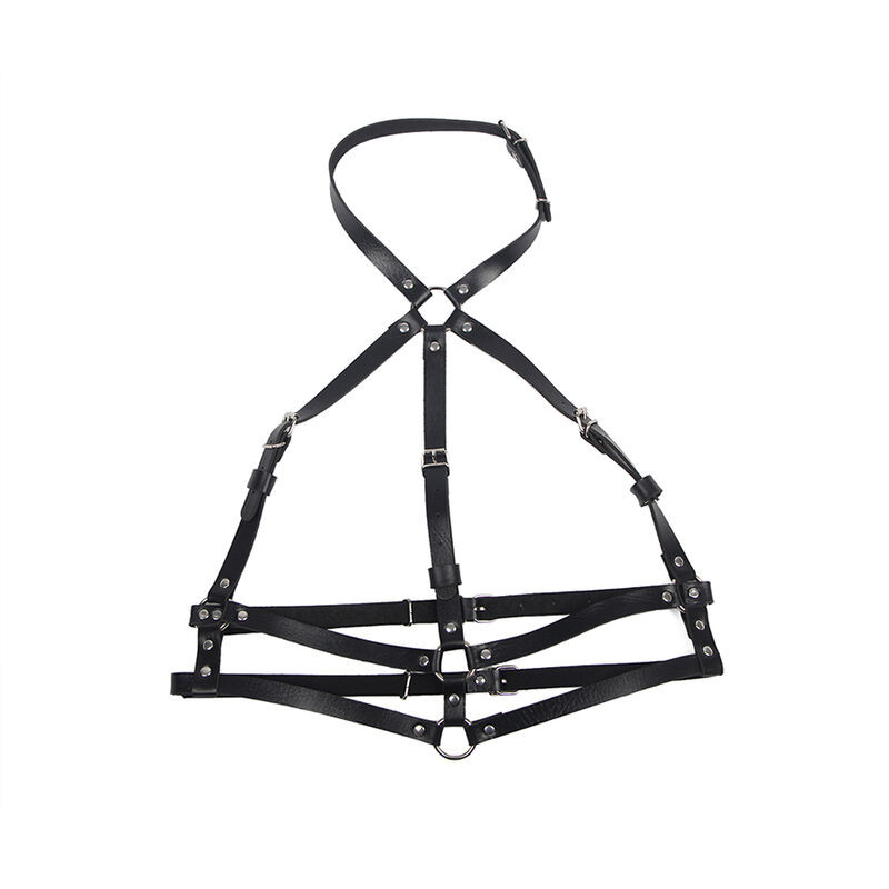 Subblime - Harnais Poitrine Anneau Cuir Noir Taille Unique - Image 4
