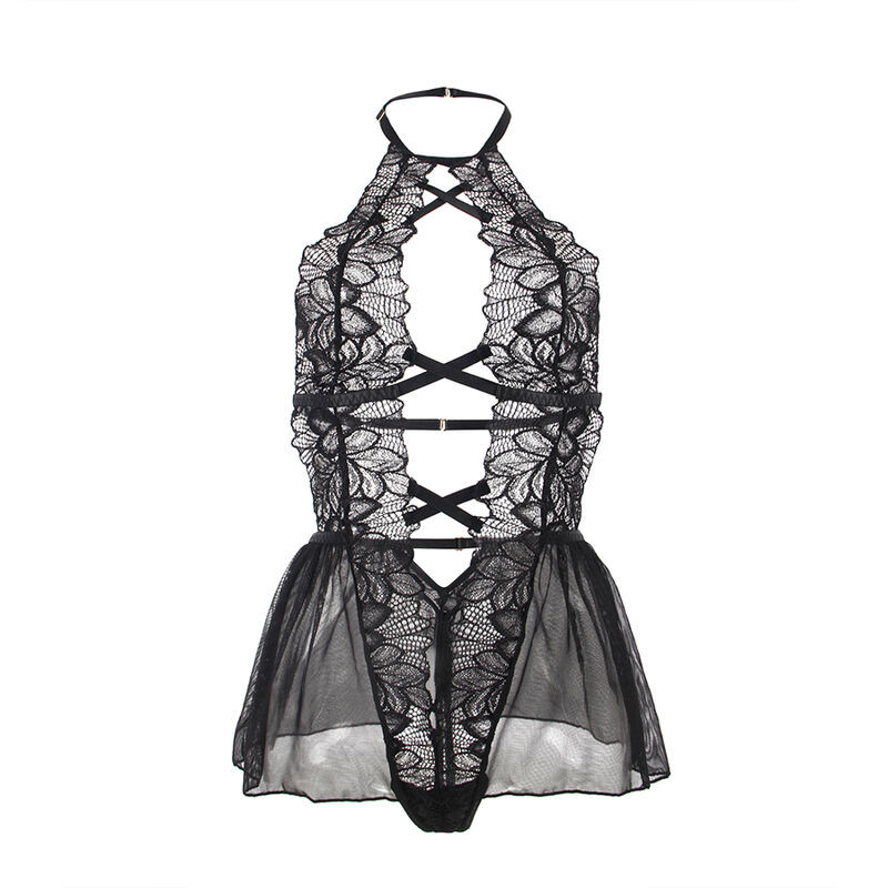 Subblime - Teddy Halter Neck Dos Nu Dentelle Noir S/M - Image 10