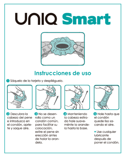 UNIQ - SMART LATEX FREE PRE-ERECTION CONDOMS 3 UNITS - Image 2