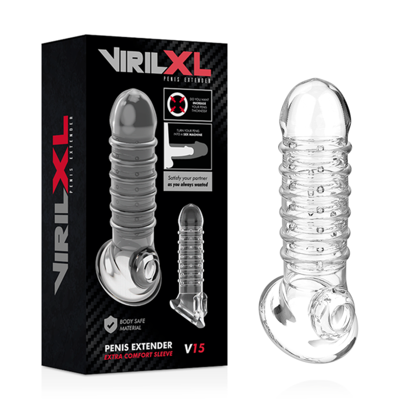 VIRILXL - PENIS EXTENSION AND SHEATH V15 TRANSPARENT - Image 2