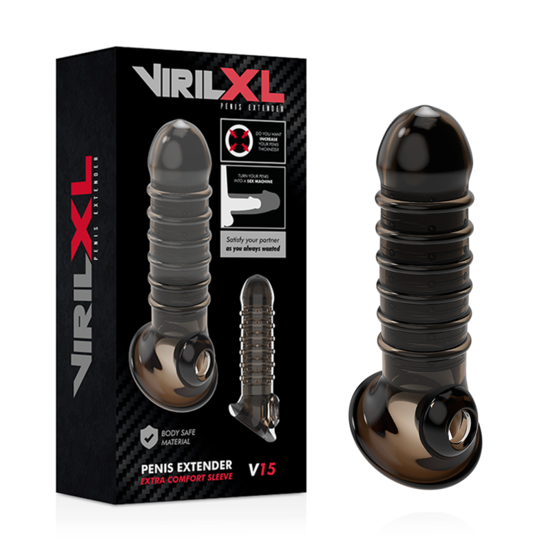 VIRILXL - PENIS EXTENSION AND SHEATH V15 BLACK - Image 2