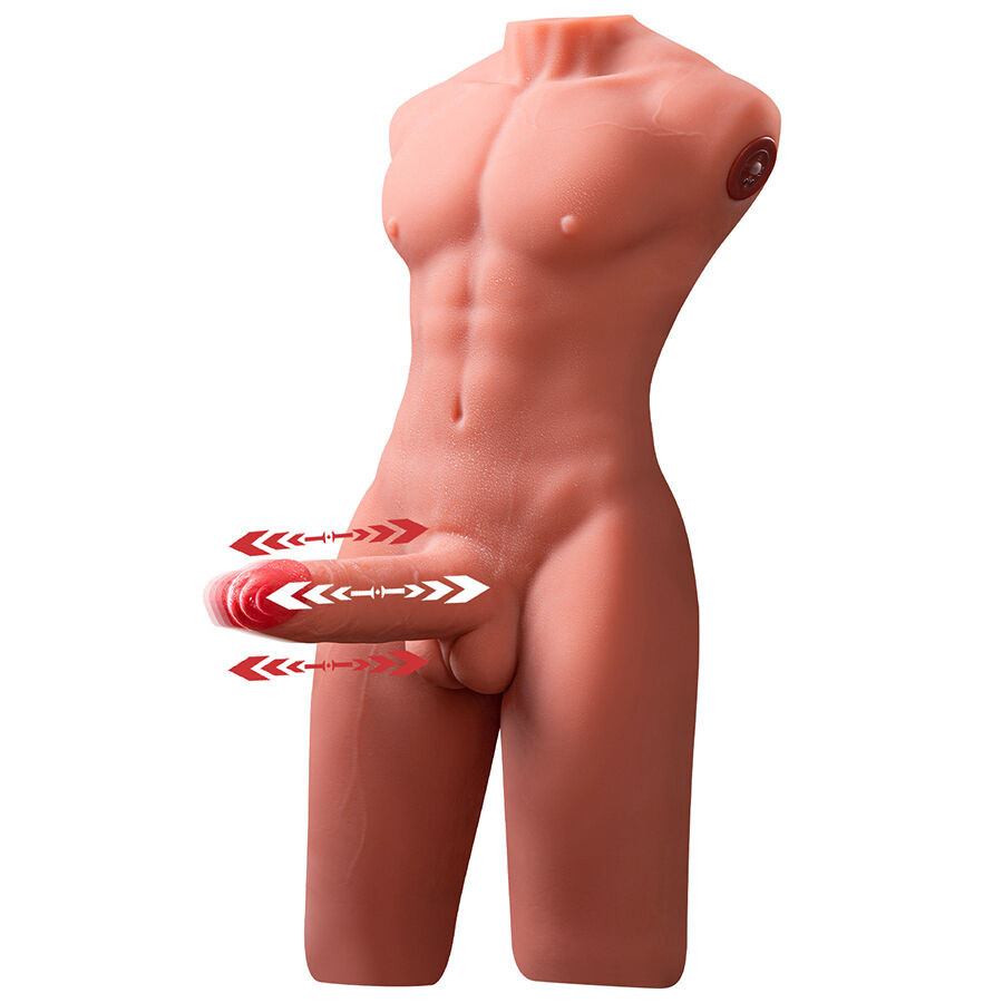 Xise - Jason Half Body Realistic Male Torso With Thrusting And Vibration 55 Cm - Image 2