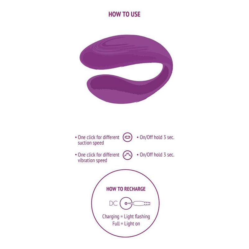 XOCOON - BOUND LOVE COUPLES VIBRATOR PURPLE - Image 5