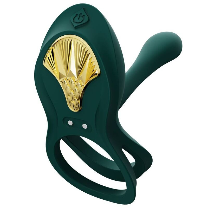 Zalo - Bayek Vibrating Couples Ring Green - Image 2
