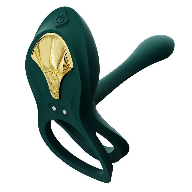 Zalo - Bayek Vibrating Couples Ring Green - Image 3