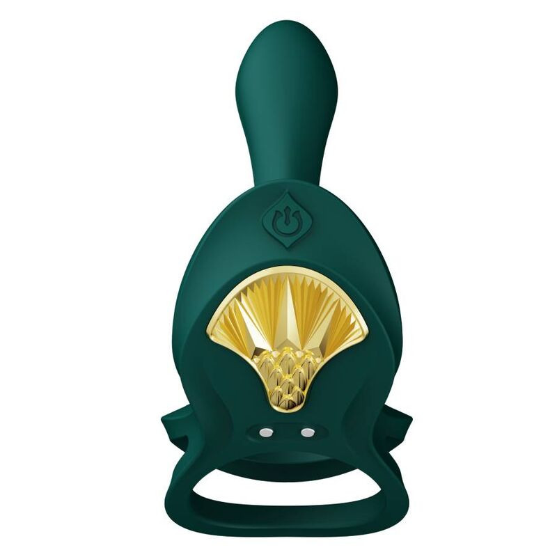 Zalo - Bayek Vibrating Couples Ring Green - Image 4