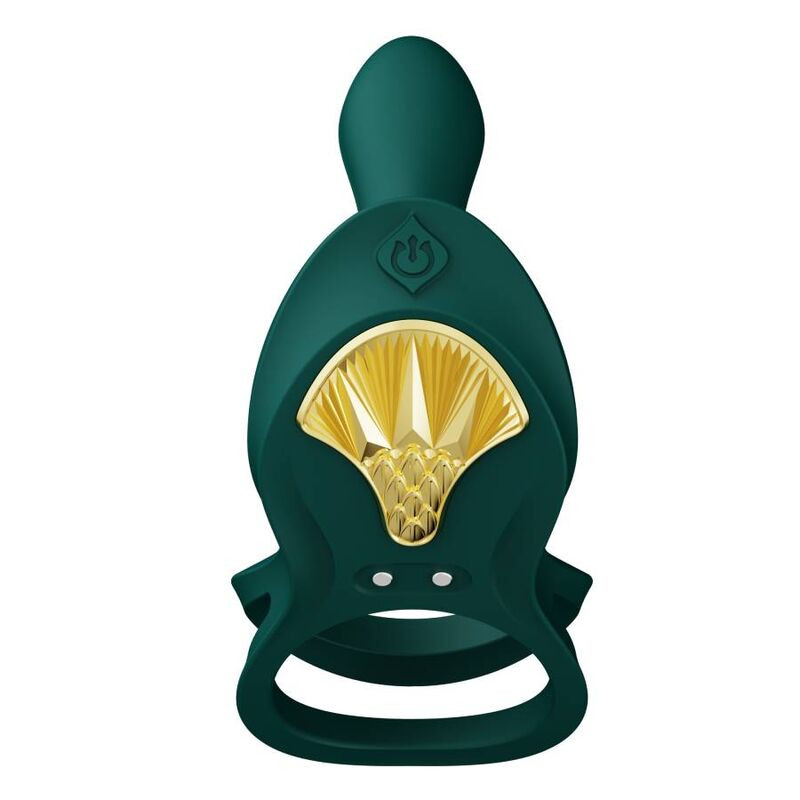 Zalo - Bayek Vibrating Couples Ring Green - Image 5