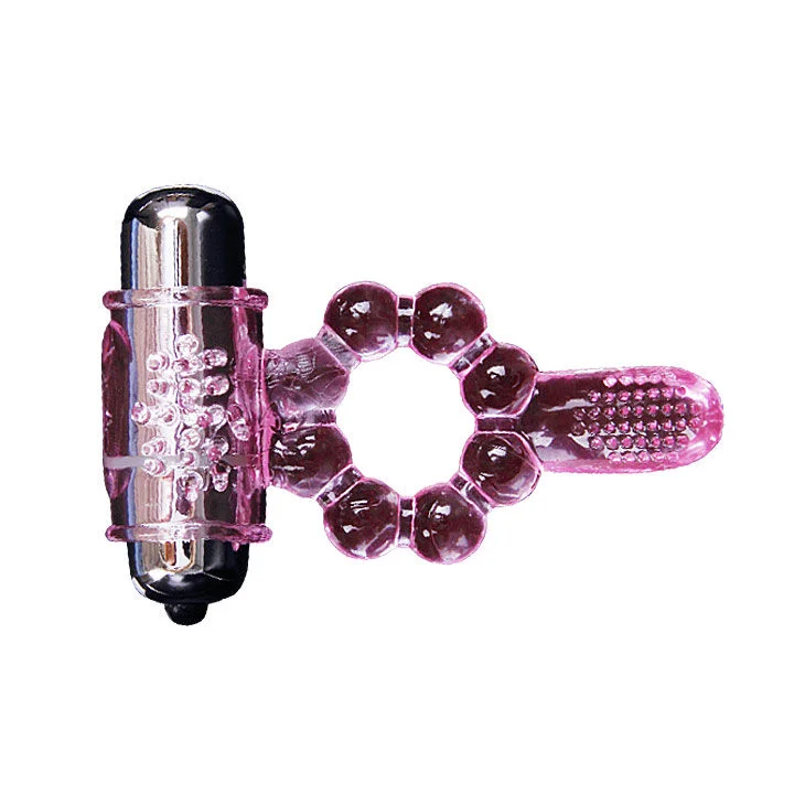 Baile - Silicone Ring 10 Tongue Rhythms With Pink Vibration - Image 7