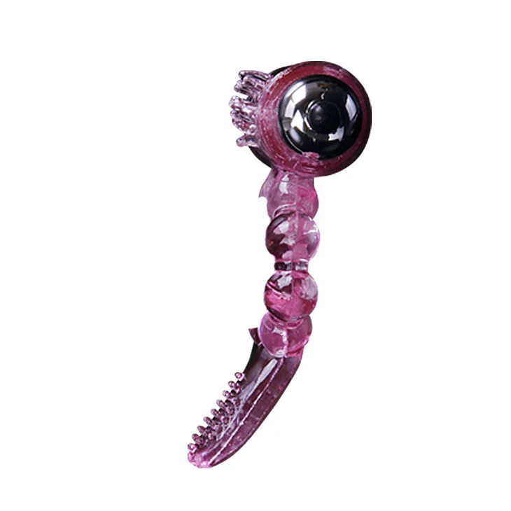 Baile - Silicone Ring 10 Tongue Rhythms With Pink Vibration - Image 8