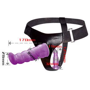 BAILE - LILAC FEMALE ANAL AND VAGINAL HARNESS GPOINT 17 CM - Image 3