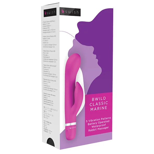B SWISH - BWILD CLASSIC MARINE RABBIT VIBRATOR CERISE - Image 3