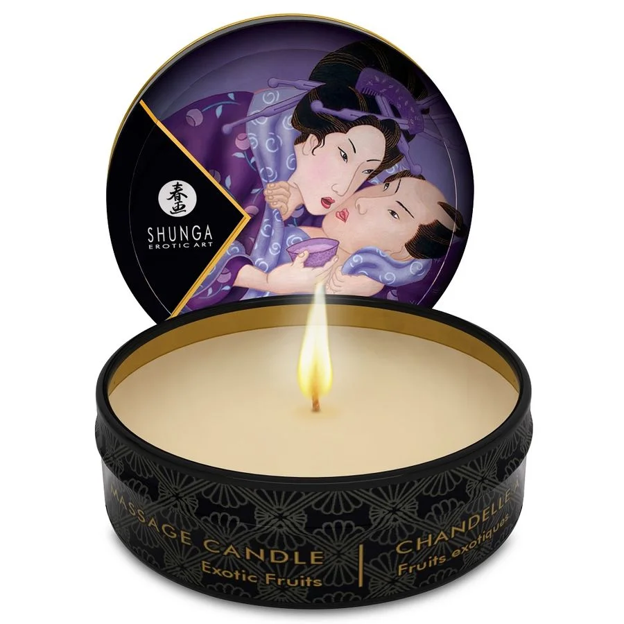 Shunga - Mini Caress By Candelight Bougie De Massage Fruits Exotiques 30 Ml