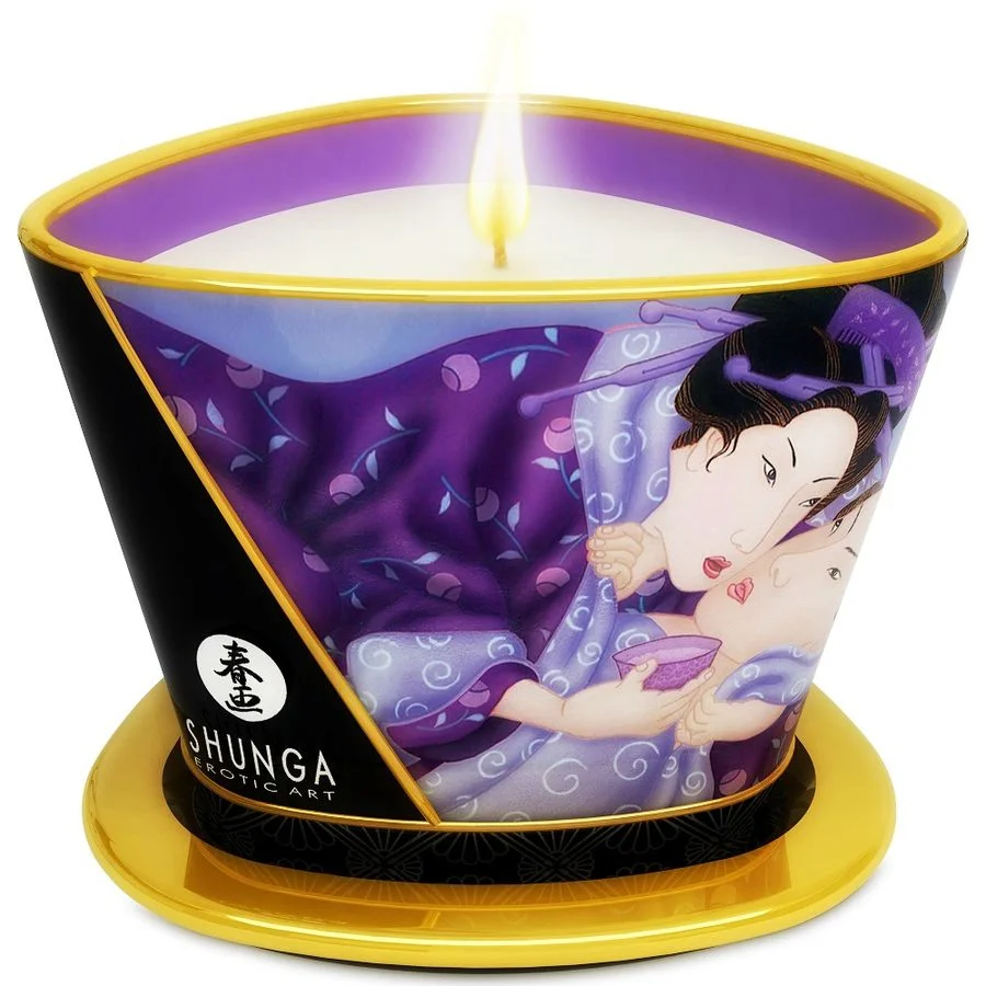 Shunga - Mini Caresse Aux Chandelles Bougie De Massage Fruits Exotiques 170 Ml