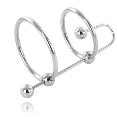 METAL HARD - EXTREME RING WITH URETHRAL STOP