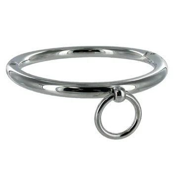 METAL HARD - BDSM HALSLET MET RING 10CM - Image 3