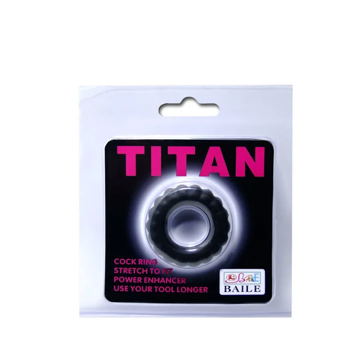 Baile - Titan Cockring Black 2 Cm - Image 6