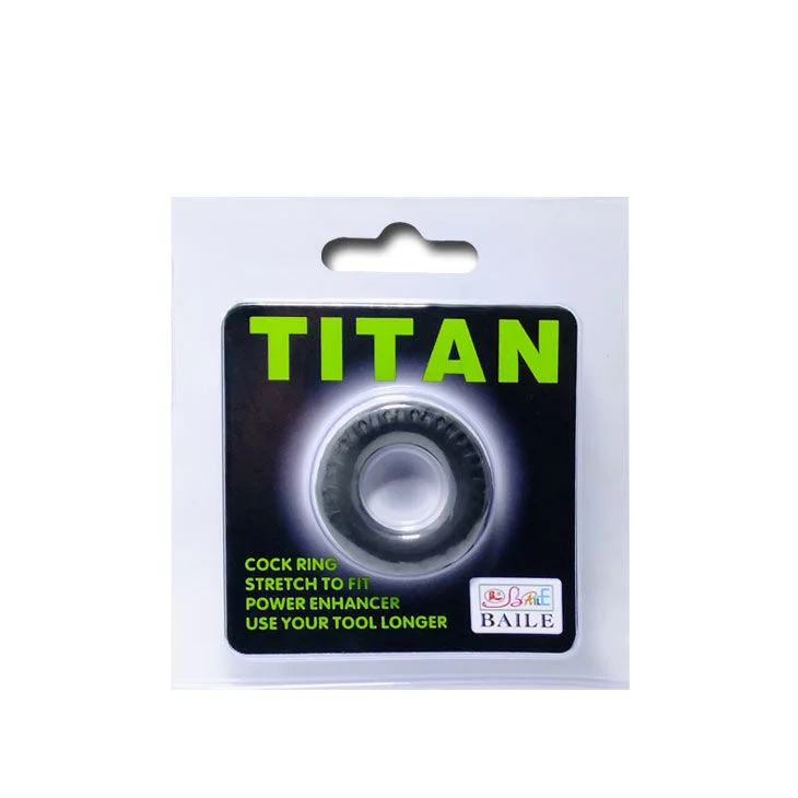 Baile - Titan Cockring Black Green 2 Cm - Image 6