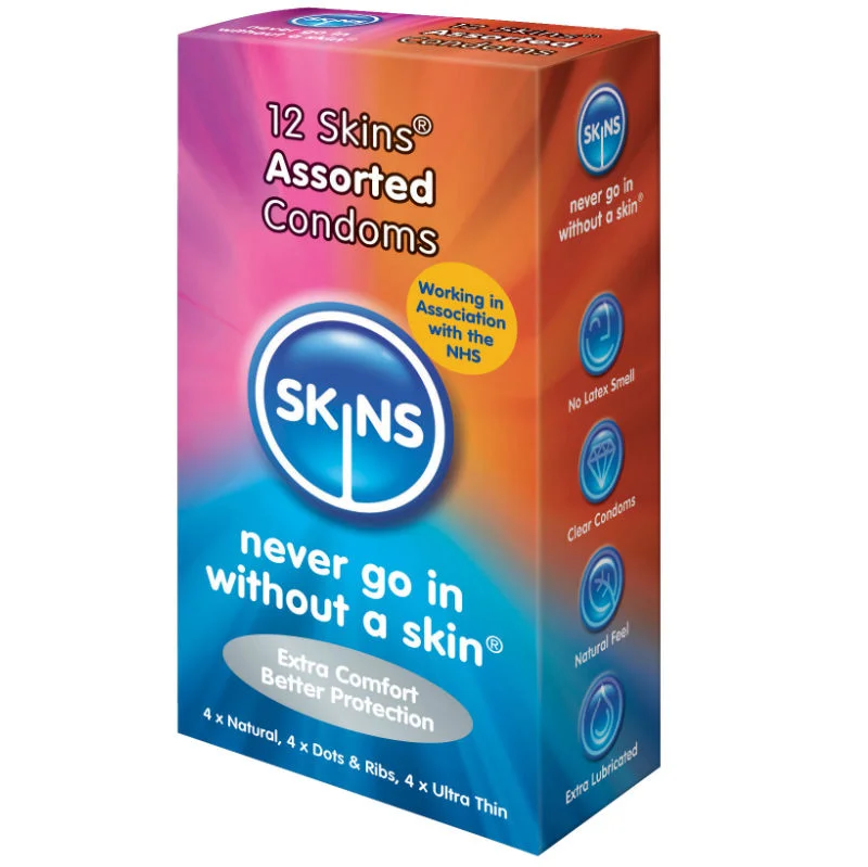 Skins - Préservatifs Assortis Pack De 12