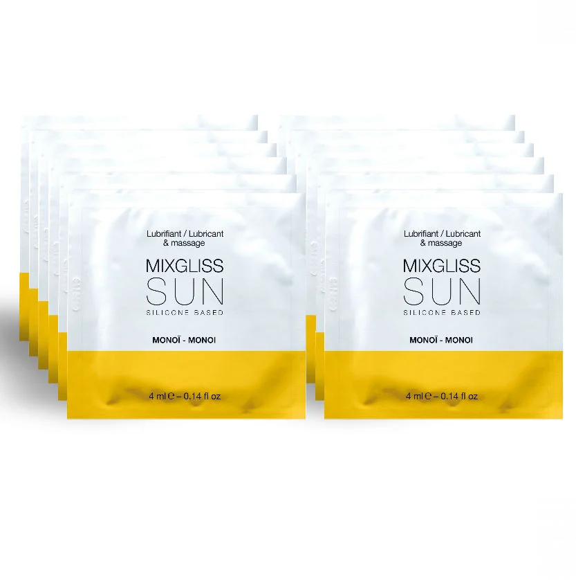 MIXGLISS - SILICONE LUBRIFICANT AROMA MONOI 12 UNIDOSE 4ML