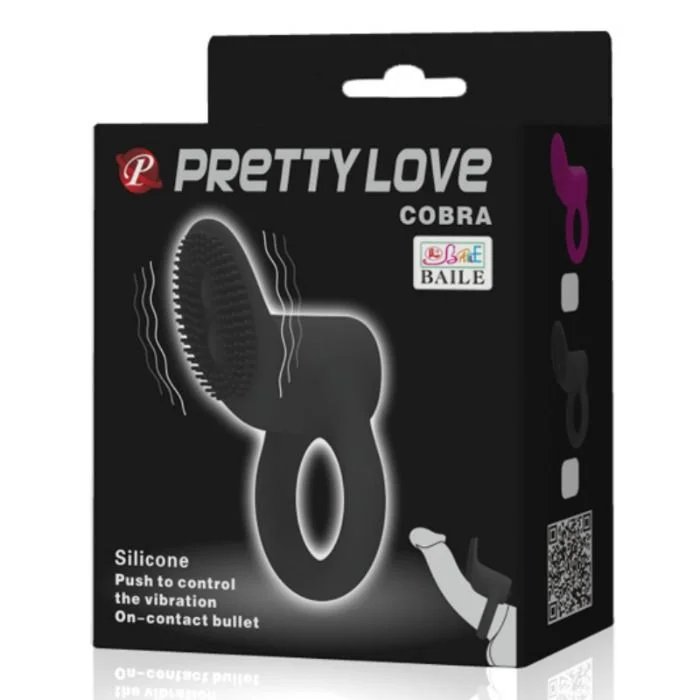 Pretty Love - Cobra Vibrerende Ring Zwart - Image 8