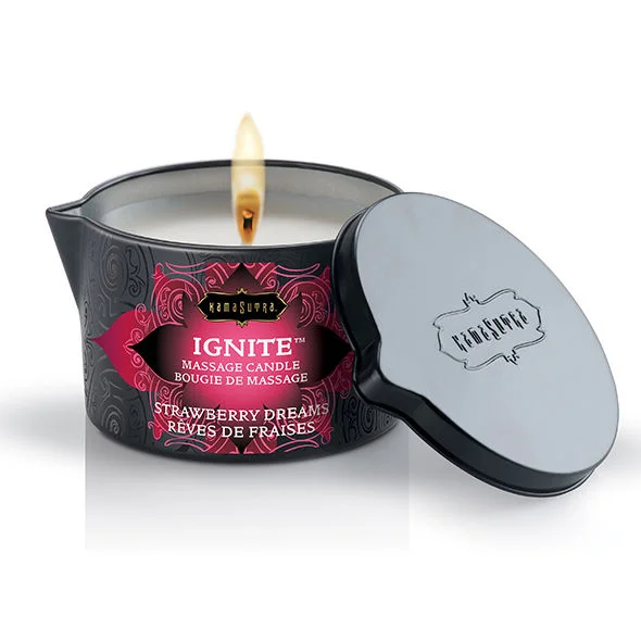 Kamasutra - Strawberry Dreams Massage Candle 170 Gr - Image 3