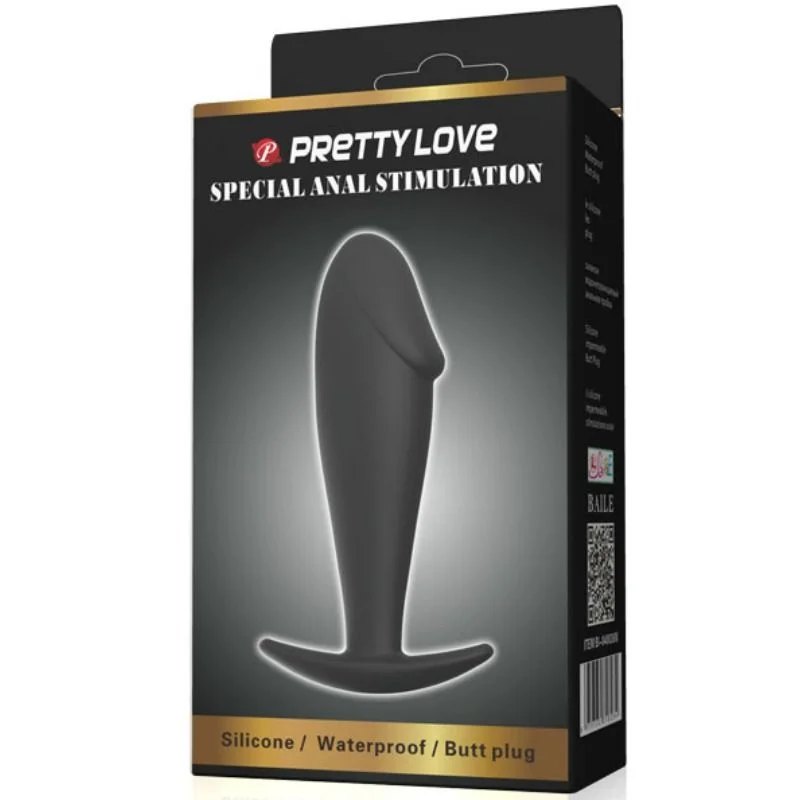PRETTY LOVE - ANAL PLUG SILICONE PENIS FORM BLACK - Image 7