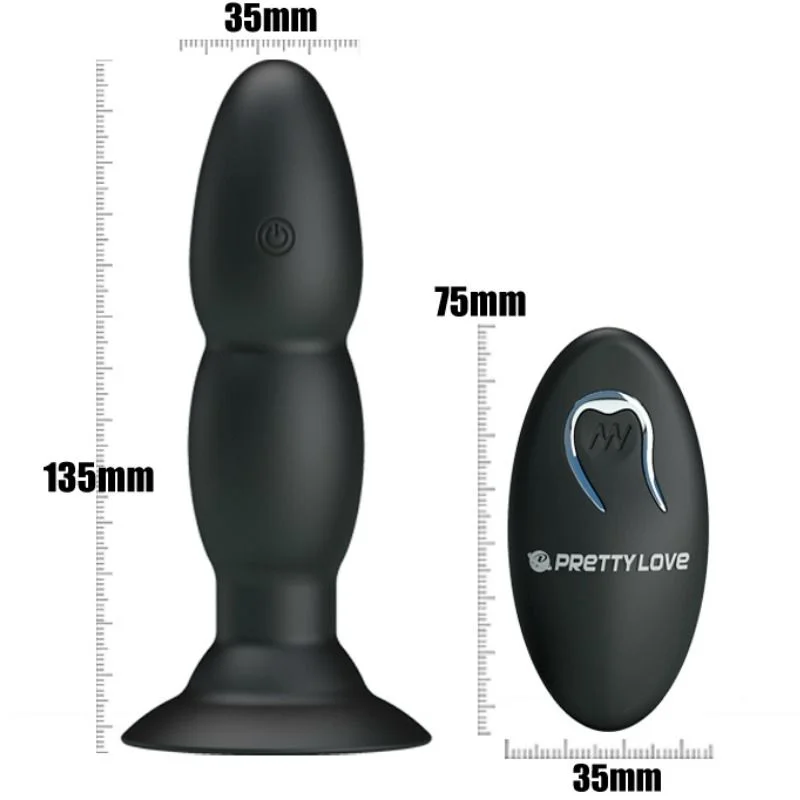 PRETTY LOVE - PLUG VIBRATOR AND ROTATION BY REMOTE CONTROL - Image 7