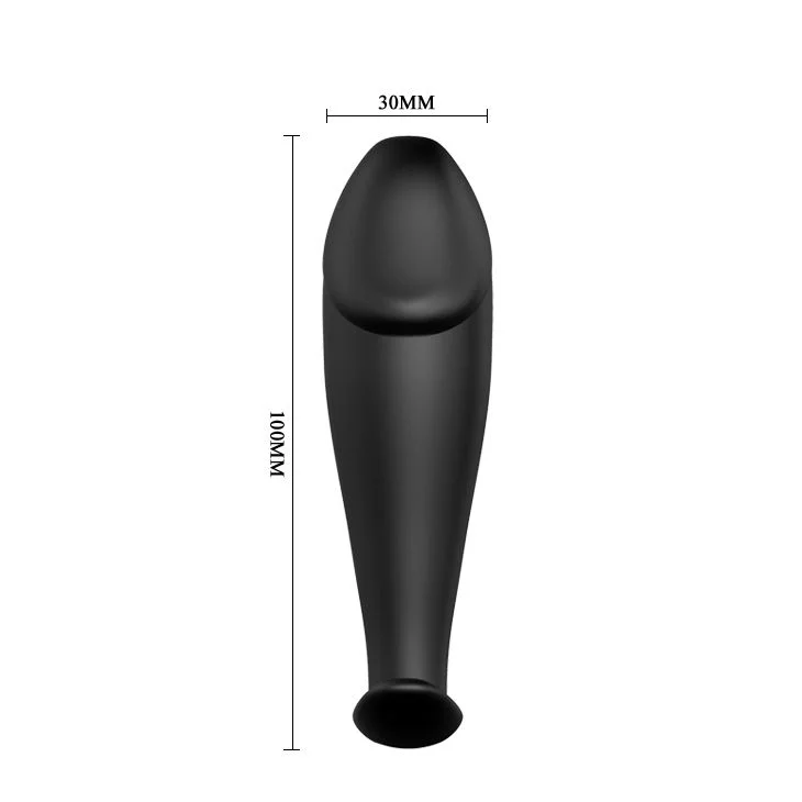 PRETTY LOVE - SILICONE ANAL PLUG PENIS FORM AND 12 VIBRATION MODES BLACK - Image 5
